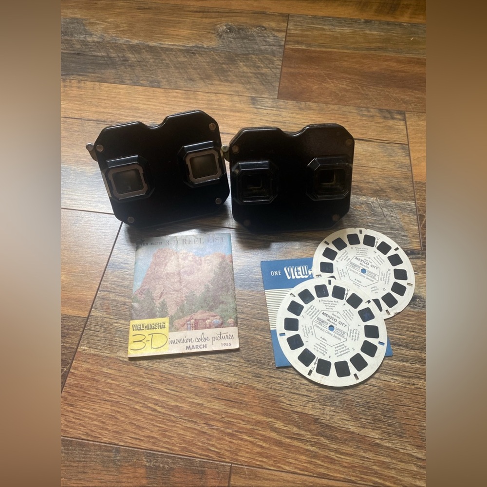 Set Of 2 Vintage Sawyer’s View-Master Bakelite Stereoscope w/ 2 Reels & Manual - Picture 12 of 12